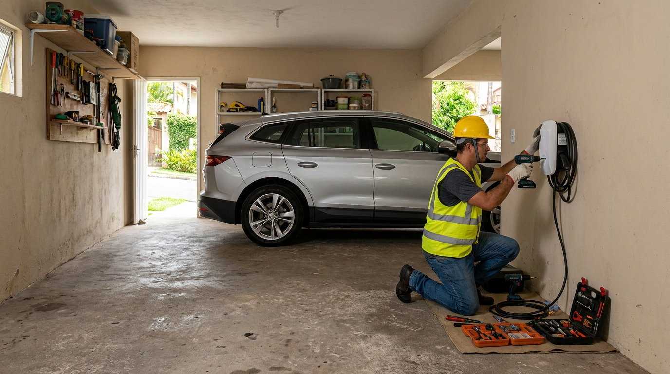 Instalação em garagem ou condomínio em Uberaba‑MG