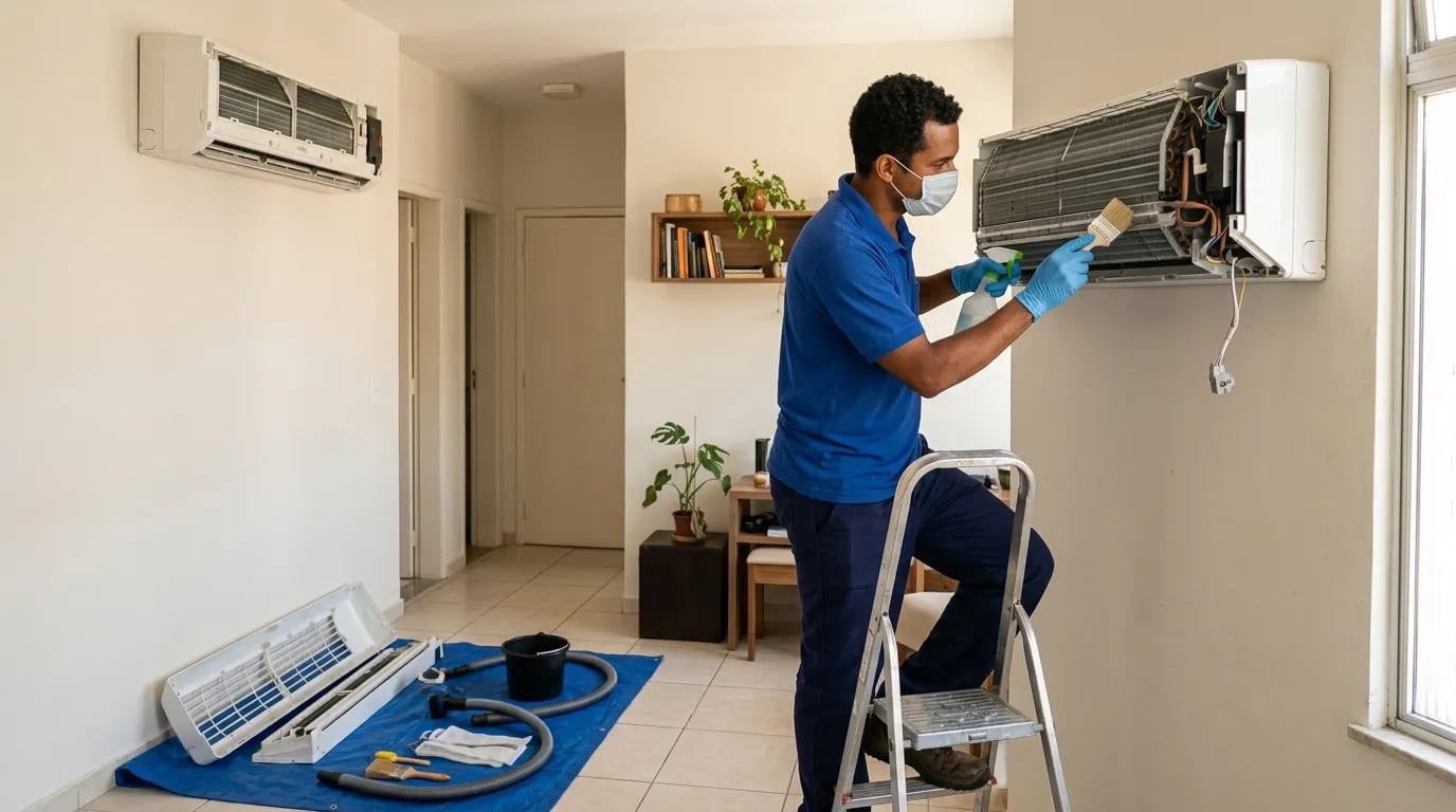 Limpeza da evaporadora em Uberaba‑MG