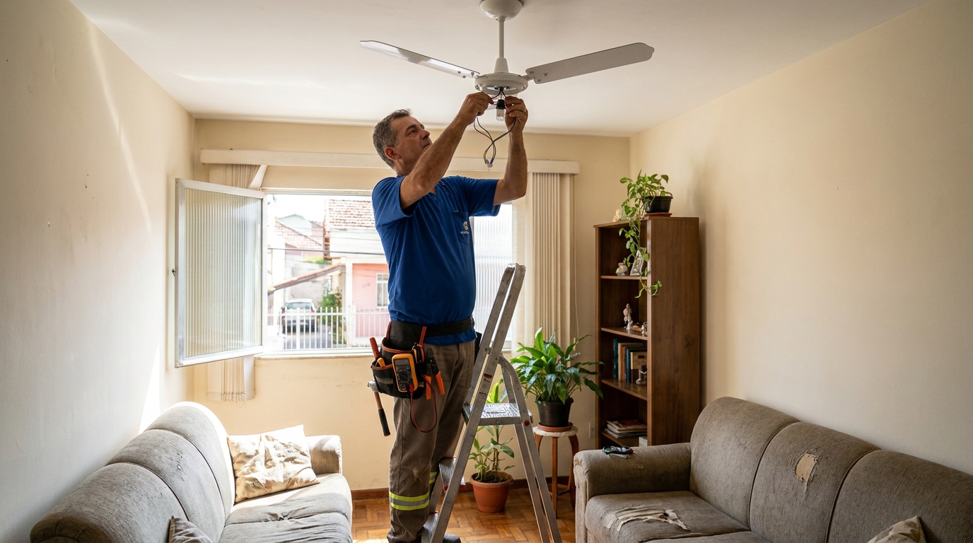 Montagem de Ventilador em Uberaba‑MG